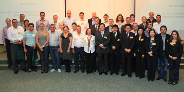 Group photo of Brazilian Delegation and HSMC management staff