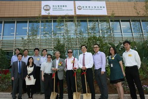 A group photo of Project Management Team with Mr. Tam and Dr. Chui