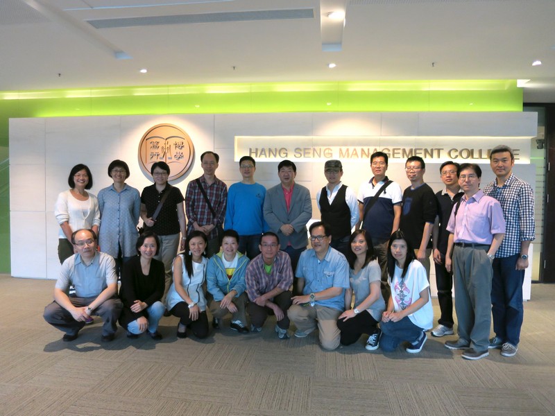 Group photo with President Simon Ho at New Academic and Administration Building, Block D