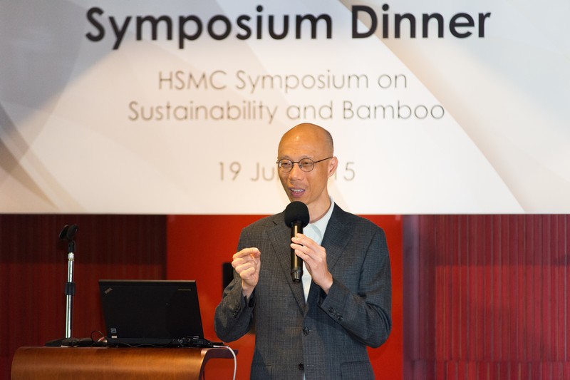 Mr Wong Kam-sing shared his vision on Hong Kong’s sustainability development with the guests at the Symposium dinner