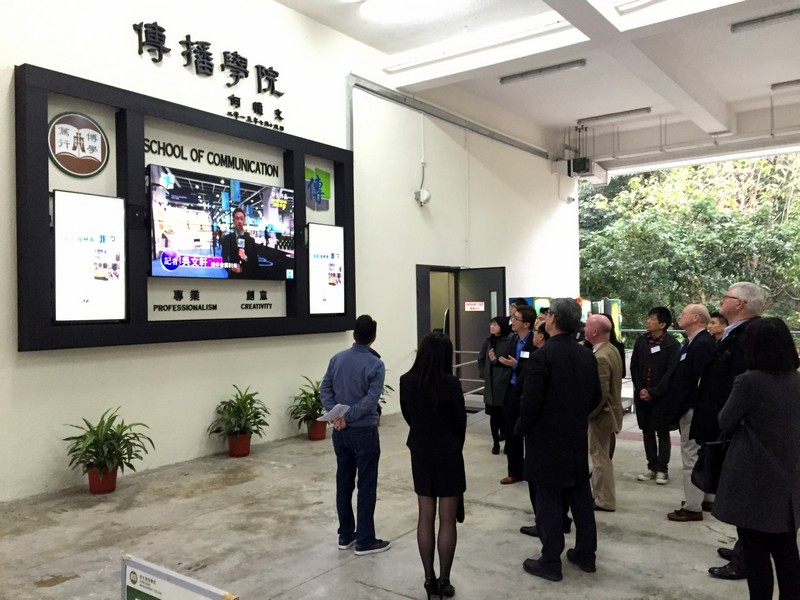 Panel members visited the School of Communication’s teaching and learning facilities