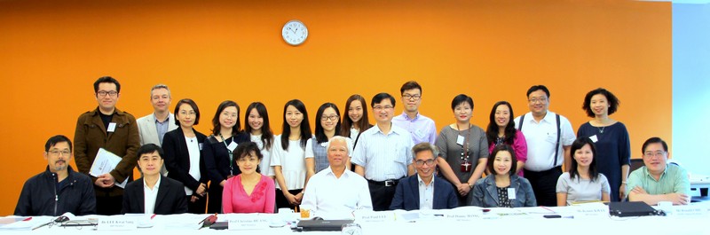 Group photo of IRP members and BJC professors and students