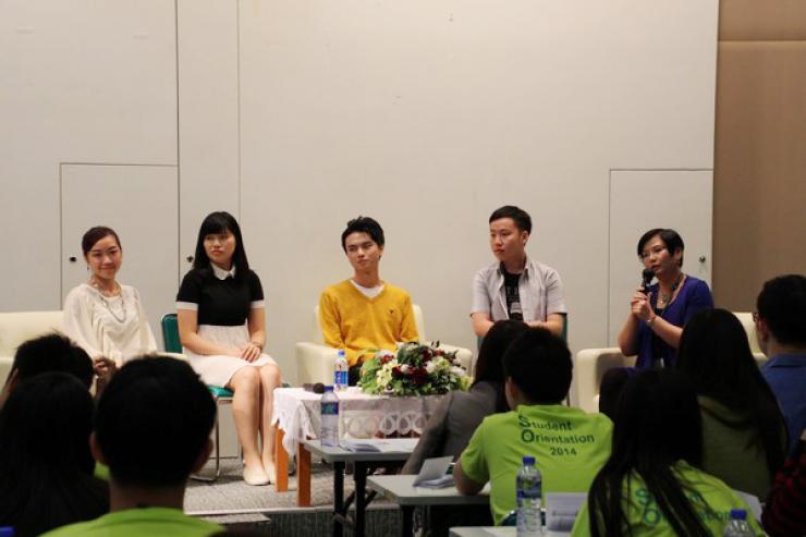 Year 3 and Year 4 students shared their internship experience in Mainland China, Taiwan and Hong Kong