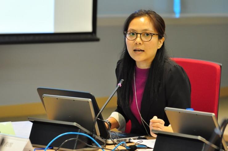 Ms Connie Chan, PhD Candidate of The Chinese University of Hong Kong delivered a speech