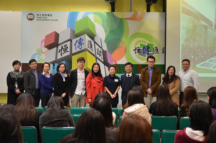 Group photo of Ms Yam and Professors from BJC