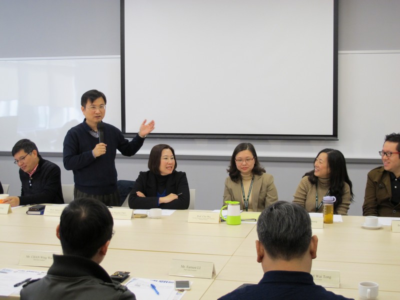 Mr James Chang, Head of Department of Journalism & Communication, introduced the future development of the School of Communication