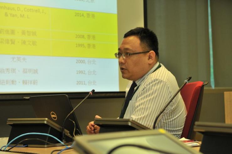 Dr Sammy Hu, Assistant Professor of the School of Communication, HSMC, delivered a speech