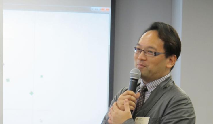 Prof Scarlet Tso (left) and Dr Sobel Chan (right) gave a welcoming speech at HSMC