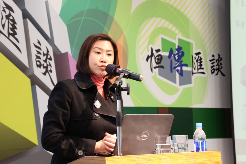 Prof Scarlet Tso, Dean of School of Communication, gave a speech