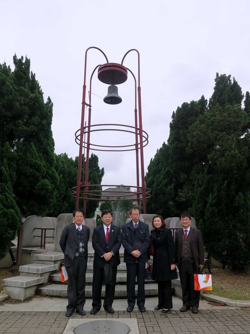 Group photo of HSMC delegation in National Taiwan University campus