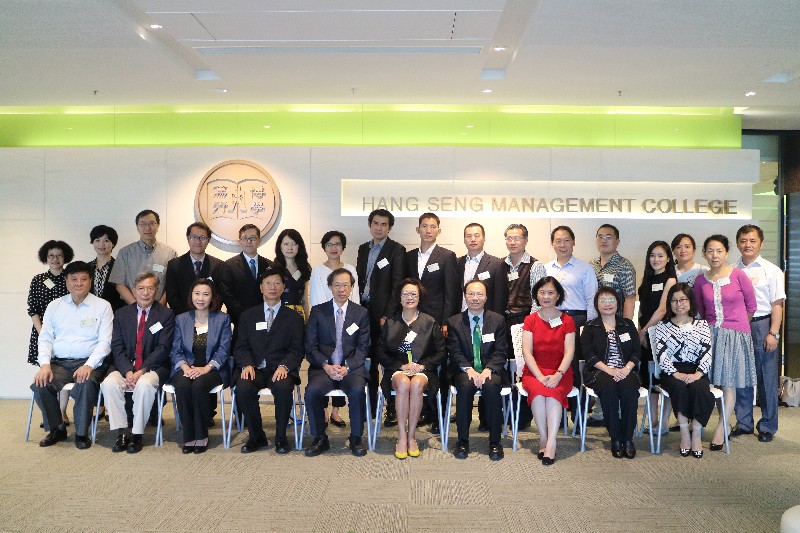 Group photo of the delegation from Wuhan College and HSMC management