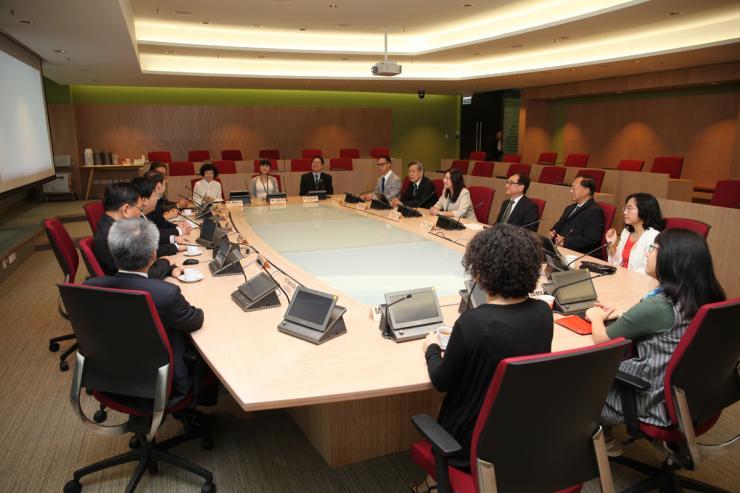 The signing ceremony took place in the Council Chamber