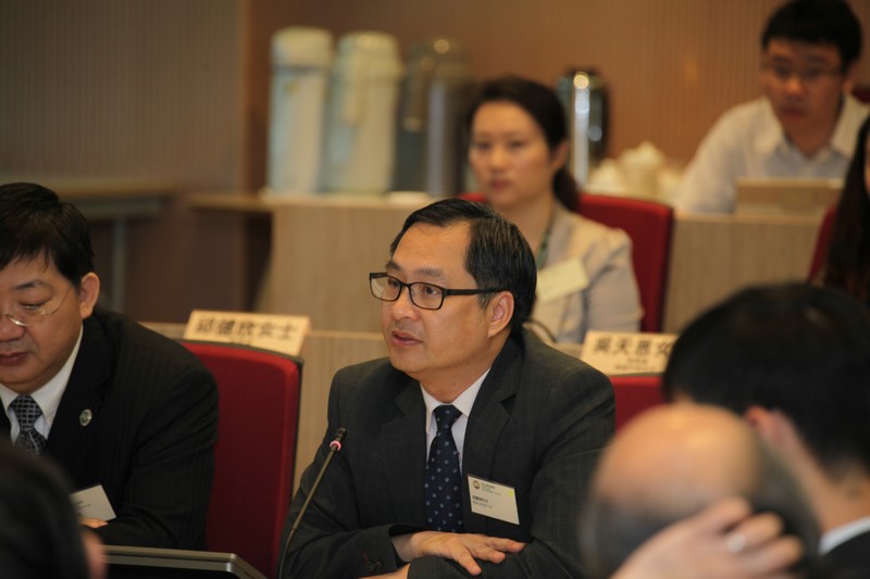 Principal Poon Hing Fai, Vice-chairman of NTSHA, gave a speech