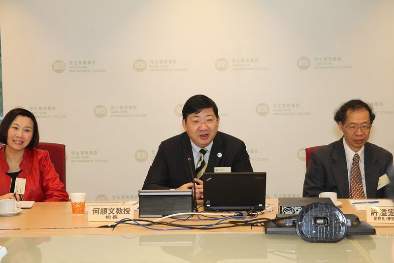 President Simon S M Ho gave welcoming remarks at the meeting