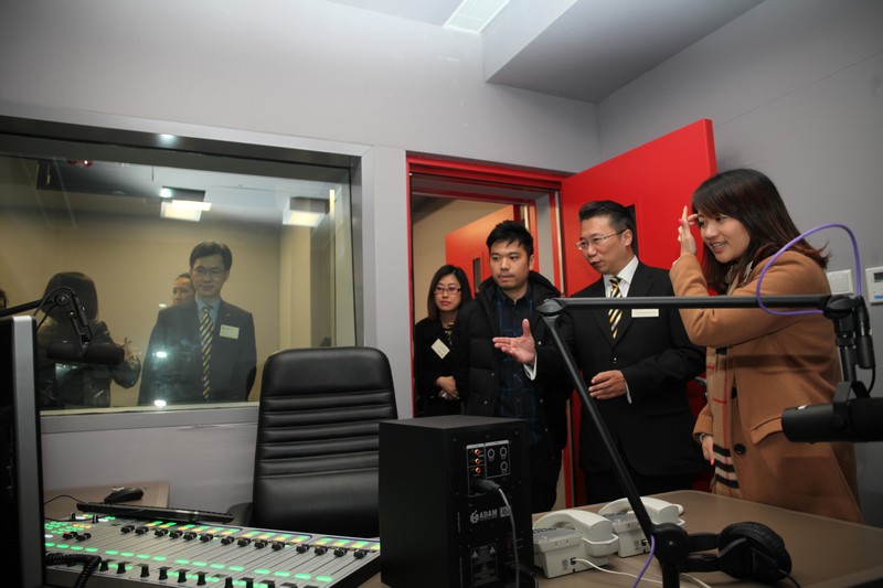 Staff of Communications and Public Affairs Office conducted a campus tour