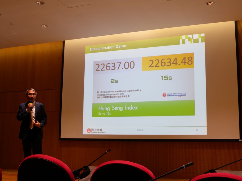 Mr Vincent Kwan demonstrated the Index Dissemination Frequency