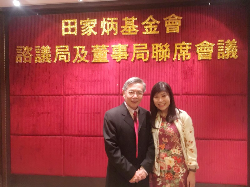 Dean Thomas Luk, School of Humanities and Social Science and Head of Department of English, and Dr Amy Kong, Lecturer of Department of English