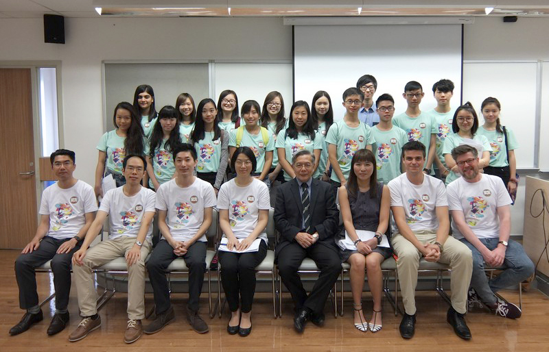 Group photo of teachers and students