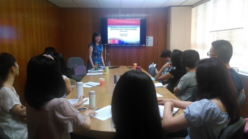 Dr Heidi Wong presented her research topic on learning style preferences of students and the difficulties it can present for educators during the 14th English Departmental Seminar