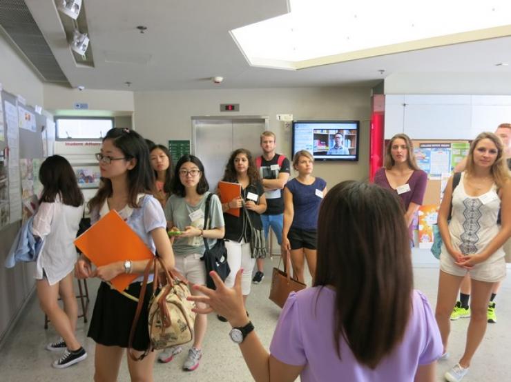 Before the lunch, an orientation and campus tour by SAO were conducted