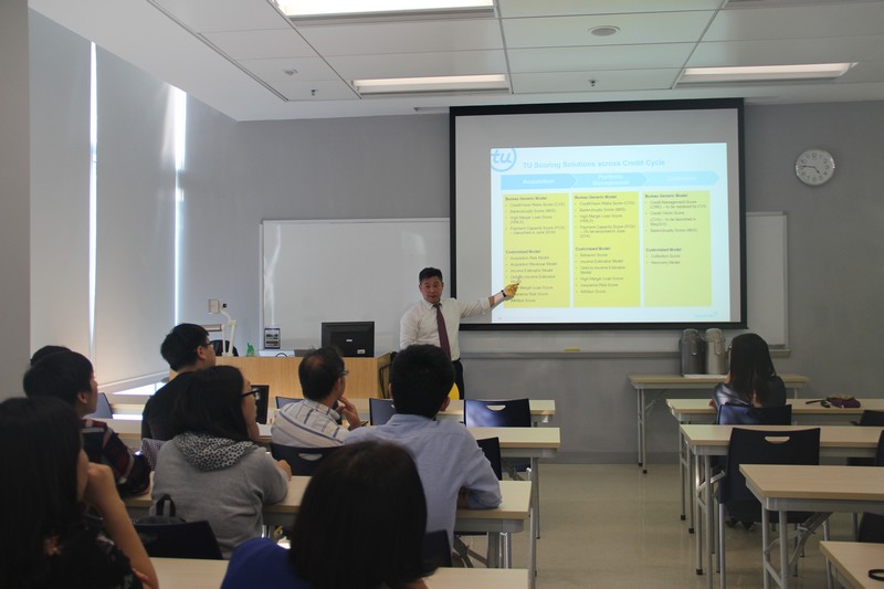 Mr Albert Lo, Vice President, Sales of TransUnion LLC, shared his valuable experience