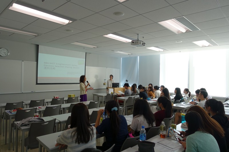 Professor Irene Chow, Programme Director, gave an encouraging speech to students