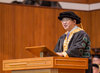 President Simon S M Ho gave a welcome address