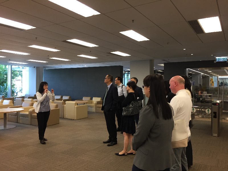 Campus Tour for BA-CCI – Virtual Reality and Big Data Analytics Centre (Left) and Library (Right)