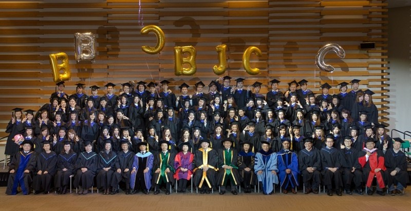 Graduating students of Bachelor of Journalism and Communication and academic staff members