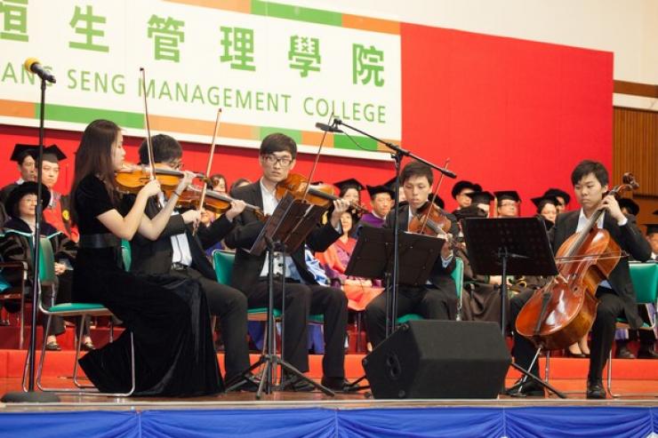Music performance by students and alumni