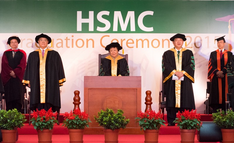 Ms Rose Lee, Chairman of the Board of Governors of HSMC, officiated at the Ceremony