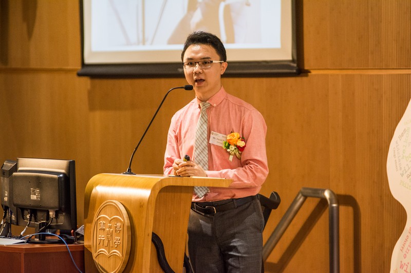 Mr David Poon, an alumnus, shared his experience on studies and career planning