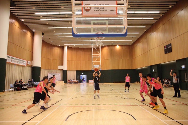 Scenes of the basketball game