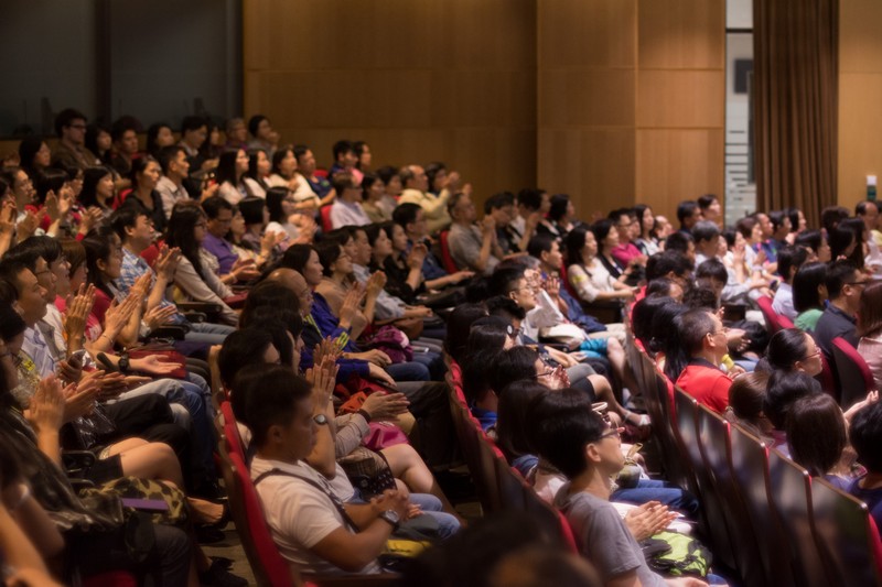 Parents and students filled up the Fung Yiu King Hall