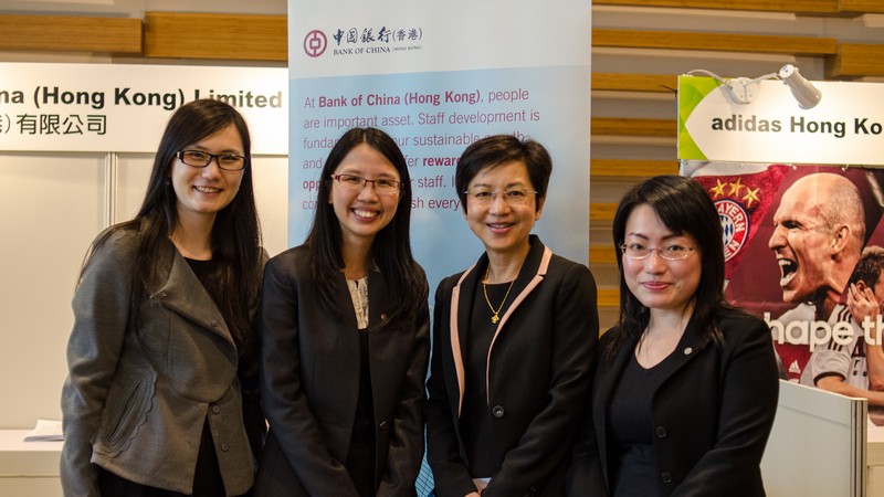 Ms Rebecca Chan and representatives from Bank of China (Hong Kong) Limited