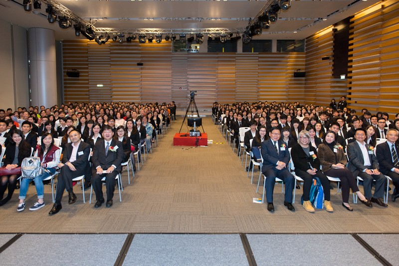 A Group photo with Donors, College representatives, scholarship recipients and their families and friends