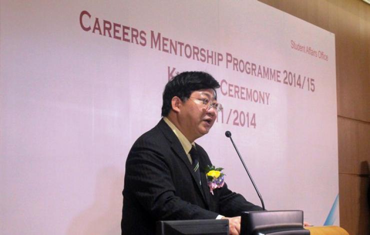 Prof Simon Ho, President conveyed his congratulations to the remarkable commencement of the 2014-15 Careers Mentorship Programme