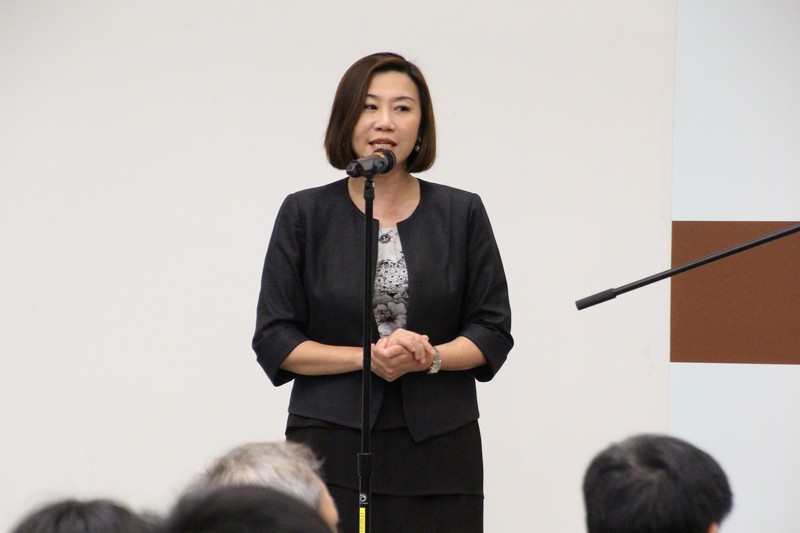 Dean Scarlet Tso (School of Communication) gave a welcoming speech