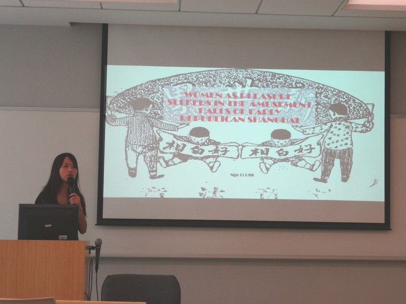 Dr Lam Nga Li explained her research topic