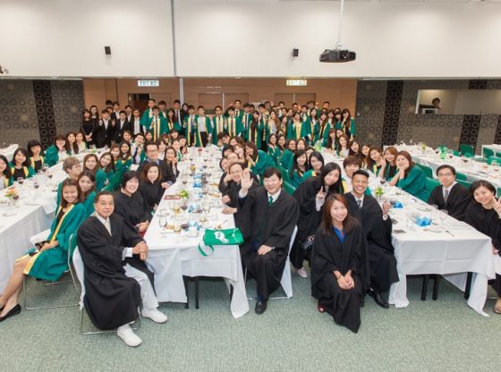 Residents of Wellness College together with the guests