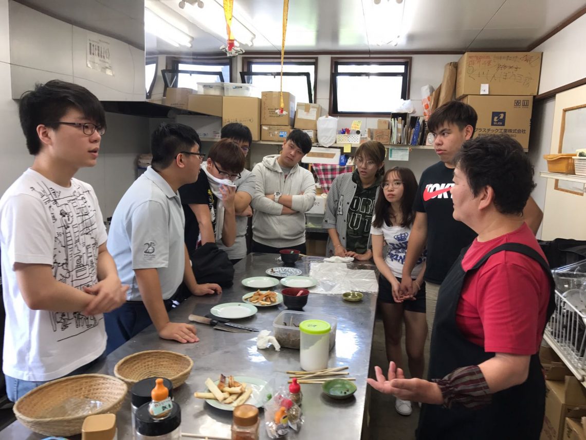 Meeting Ms Yoshimoto, a local social entrepreneur, to learn the unique pickled mushroom preparation method.