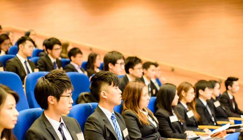 Students awardees of the Banking Certificates at the Closing Ceremony