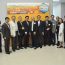 President Simon S M Ho (6th from right), Mr Sunny Wong (7th from right) took a memorable photo together with HSMC senior management, the sponsor, guests and HSMC alumni