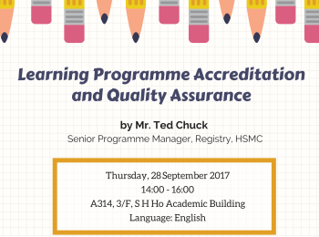 Learning Programme Accreditation and Quality Assurance