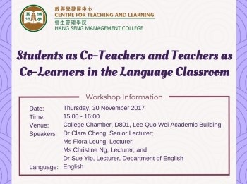 Students as Co-Teachers and Teachers as Co-Learners in the Language Classroom