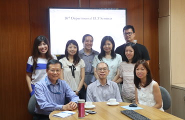 26th English Departmental Seminar, by Dr Holly Chung, Ms Joyce Lee and Dr Rebecca Ong