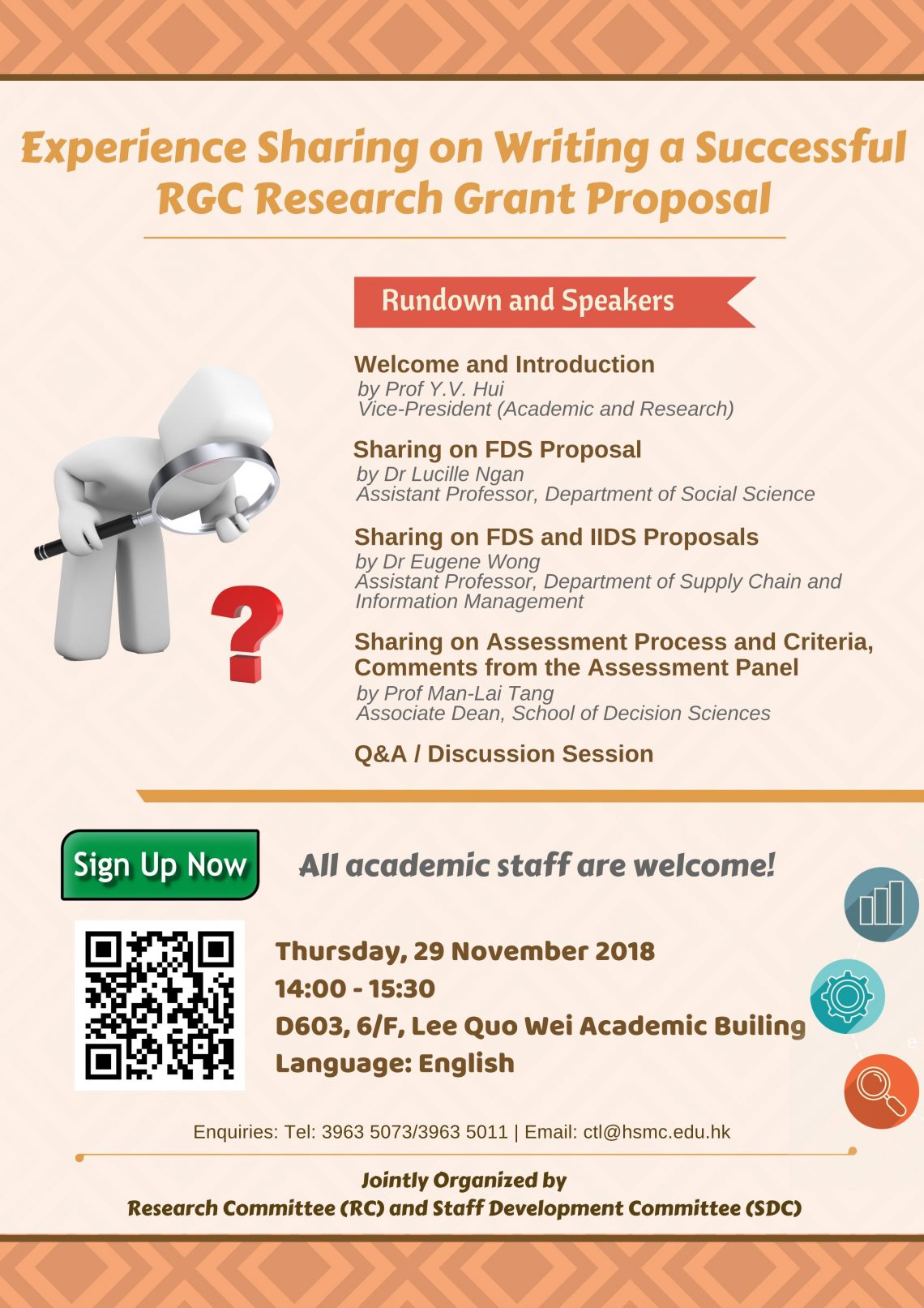 Experience Sharing on Writing a Successful RGC Research Grant Proposal