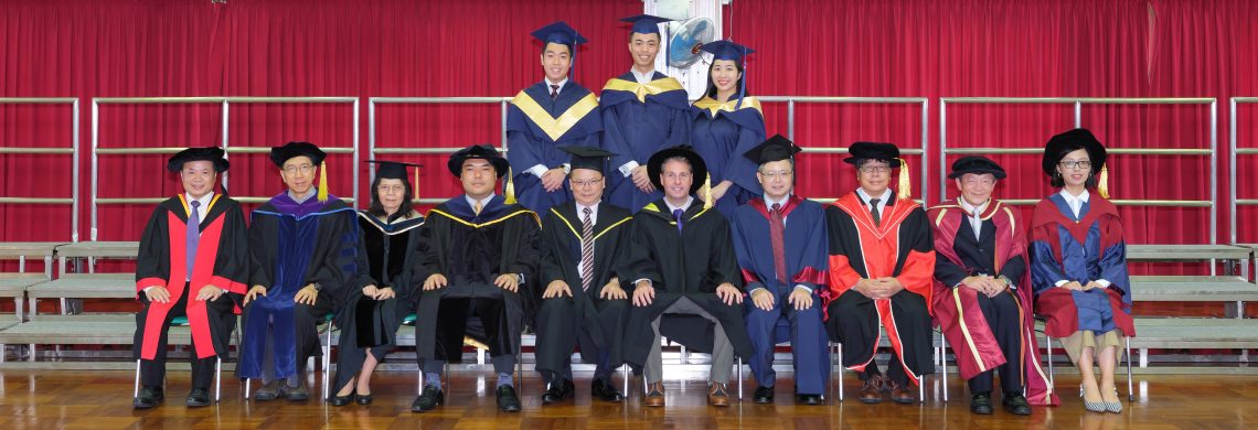 Graduating students of Master of Science in Entrepreneurial Management and their teachers