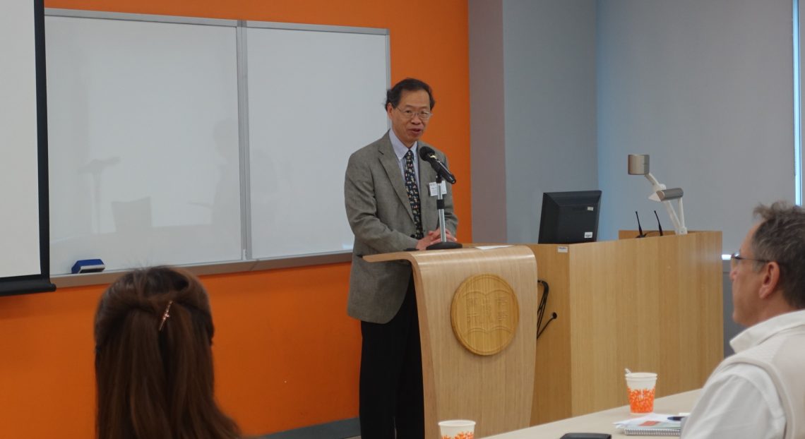 Vice-President (Academic & research), Professor Y V Hui, gave the Welcome Remarks to kick-off the HSUHK Teaching and Learning Forum 2019.