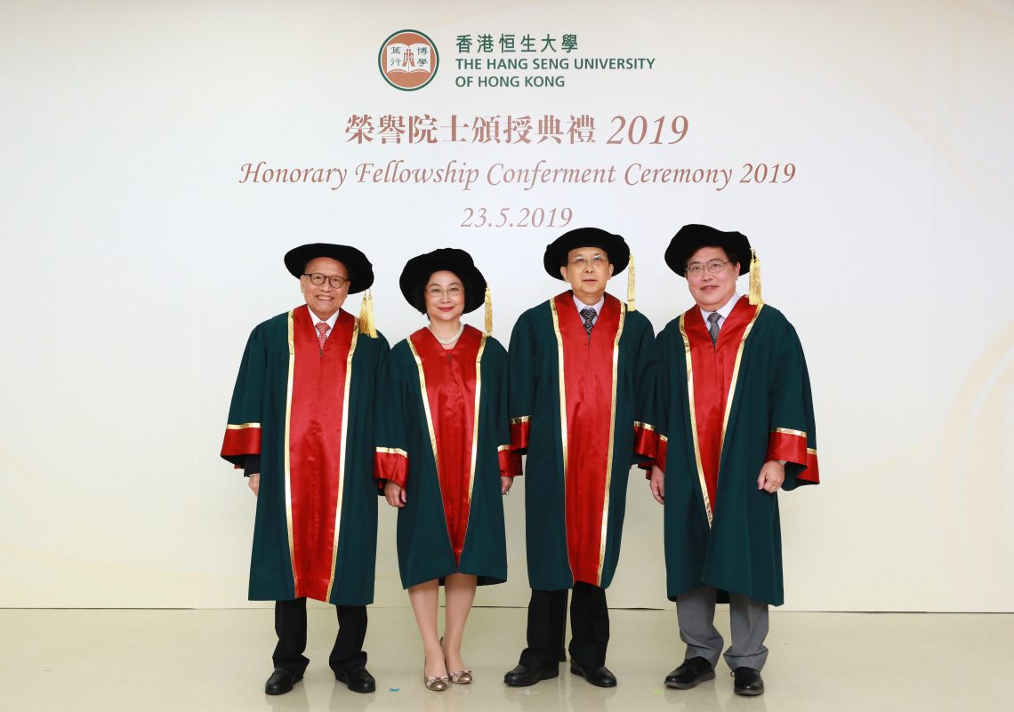 (From left) Dr David Sin, Mrs Margaret Leung, Dr Vincent Cheng and Mr Ronald Chiu